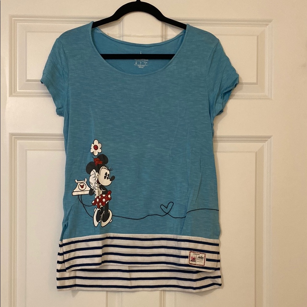 Blue Minnie Mouse Graphic T-Shirt